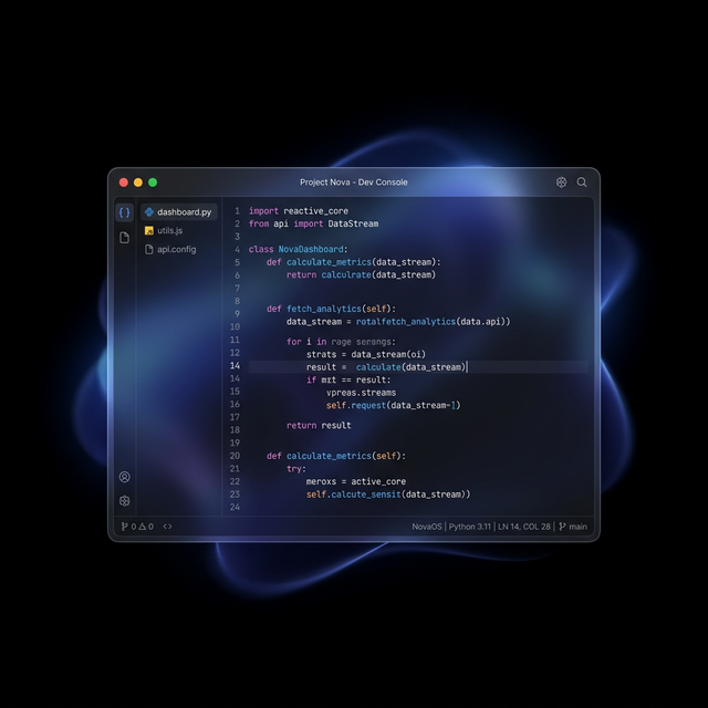 Aura OS UI Design Mockup
